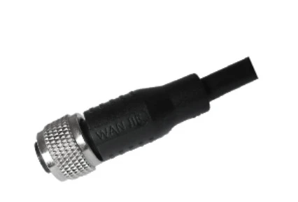 M12 Female Straight UnShield A-Kodifikazzjoni 8PIN PVC Cable 2.0M M12X1.0