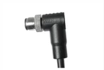 M12 Male Angolat UnShielded A-Kodifikazzjoni 3PIN PUR Cable 1.0M M12*1.0